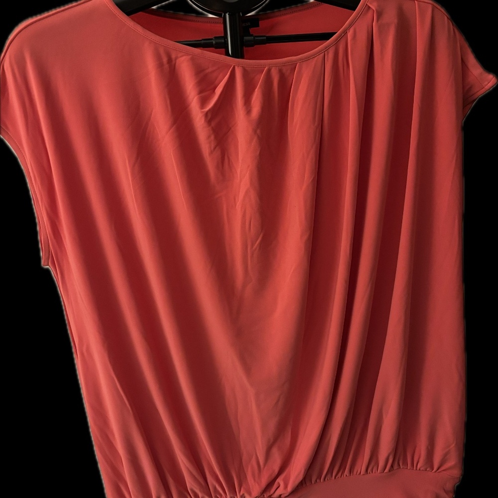 Express Cap Sleeve Coral Blouse - New Never Worn